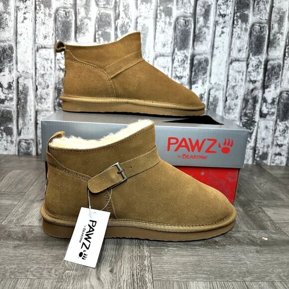 BearPaw Shoes - Paws by Bearpaw Hickory 20622W Women 11 Amy Suede Winter Waterproof Boots